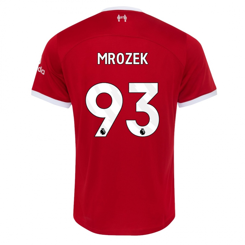 Niño Camiseta Fabian Mrozek #93 Rojo 1ª Equipación 2023/24 La Camisa Perú