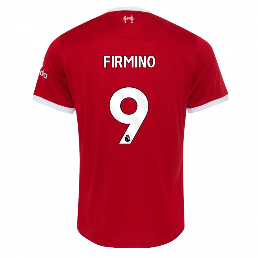 Niño Camiseta Roberto Firmino #9 Rojo 1ª Equipación 2023/24 La Camisa Perú