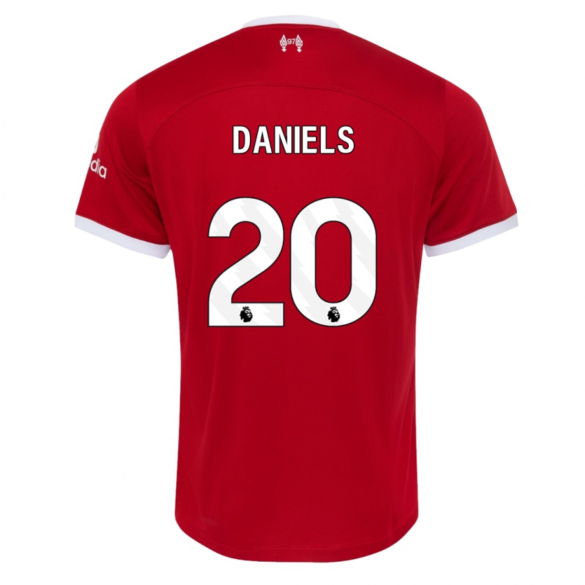 Niño Camiseta Yana Daniels #20 Rojo 1ª Equipación 2023/24 La Camisa Perú