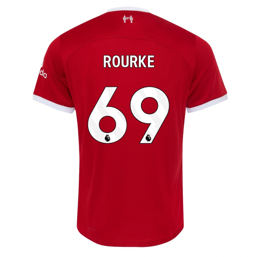 Niño Camiseta Fidel O'rourke #69 Rojo 1ª Equipación 2023/24 La Camisa Perú