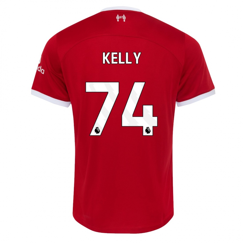 Niño Camiseta Oscar Kelly #74 Rojo 1ª Equipación 2023/24 La Camisa Perú