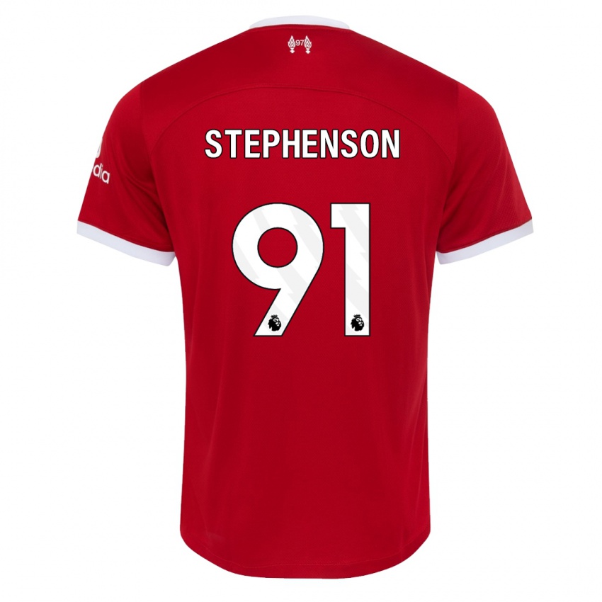 Niño Camiseta Luca Stephenson #91 Rojo 1ª Equipación 2023/24 La Camisa Perú