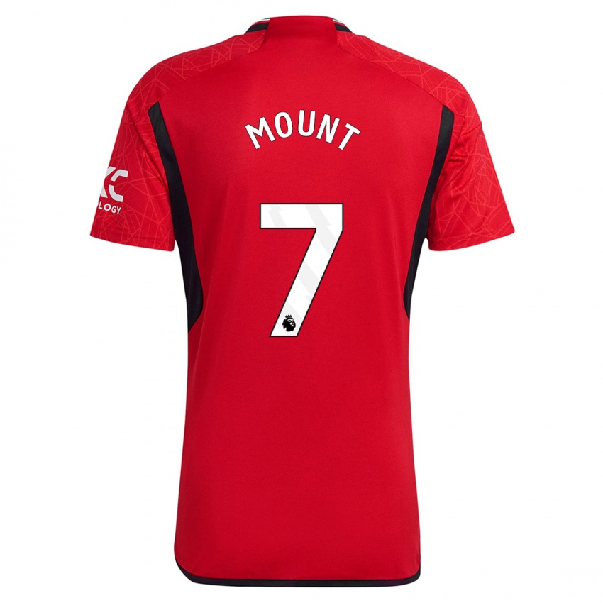 Niño Camiseta Mason Mount #7 Rojo 1ª Equipación 2023/24 La Camisa Perú