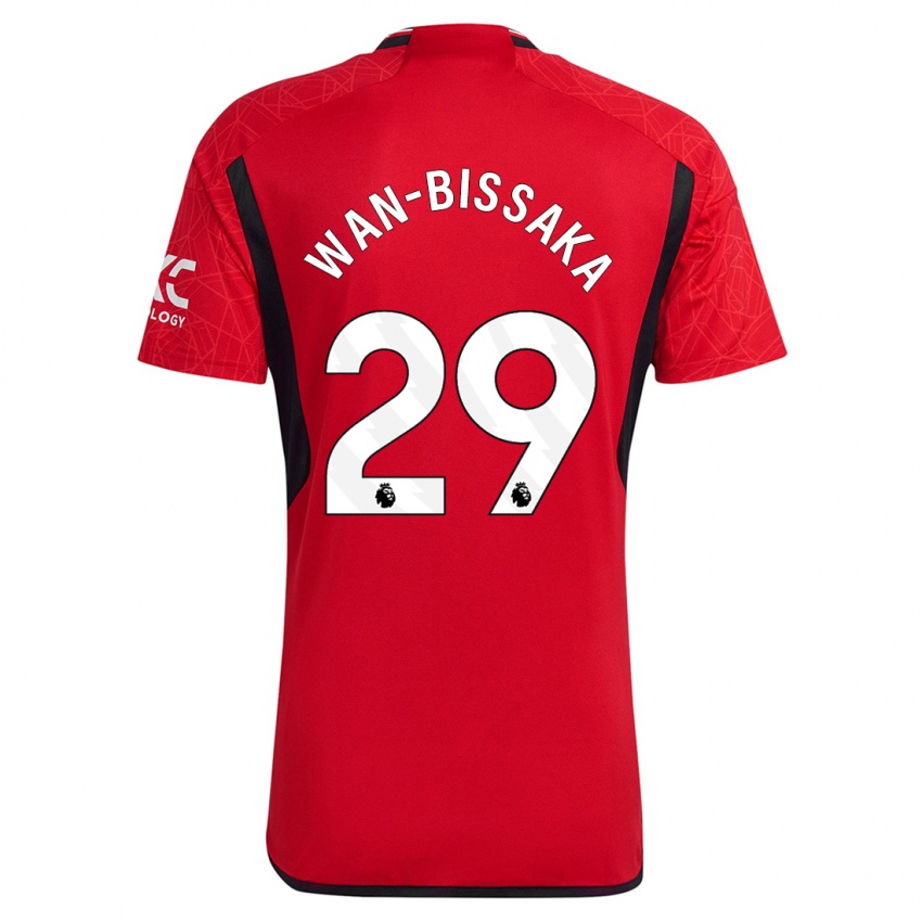 Niño Camiseta Aaron Wan-Bissaka #29 Rojo 1ª Equipación 2023/24 La Camisa Perú