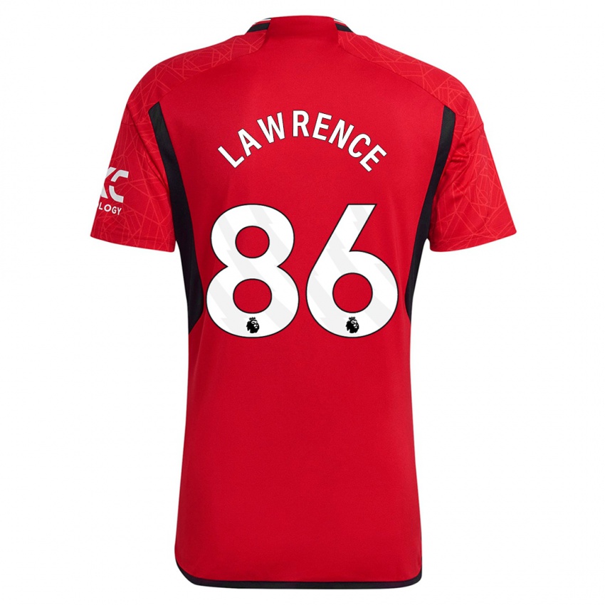 Niño Camiseta Marcus Lawrence #86 Rojo 1ª Equipación 2023/24 La Camisa Perú