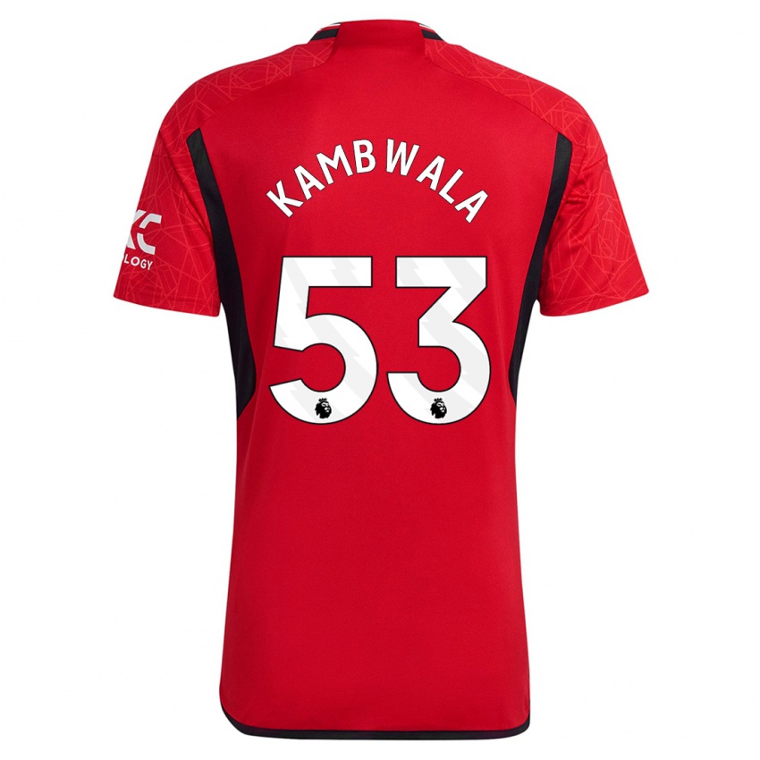 Niño Camiseta Willy Kambwala #53 Rojo 1ª Equipación 2023/24 La Camisa Perú