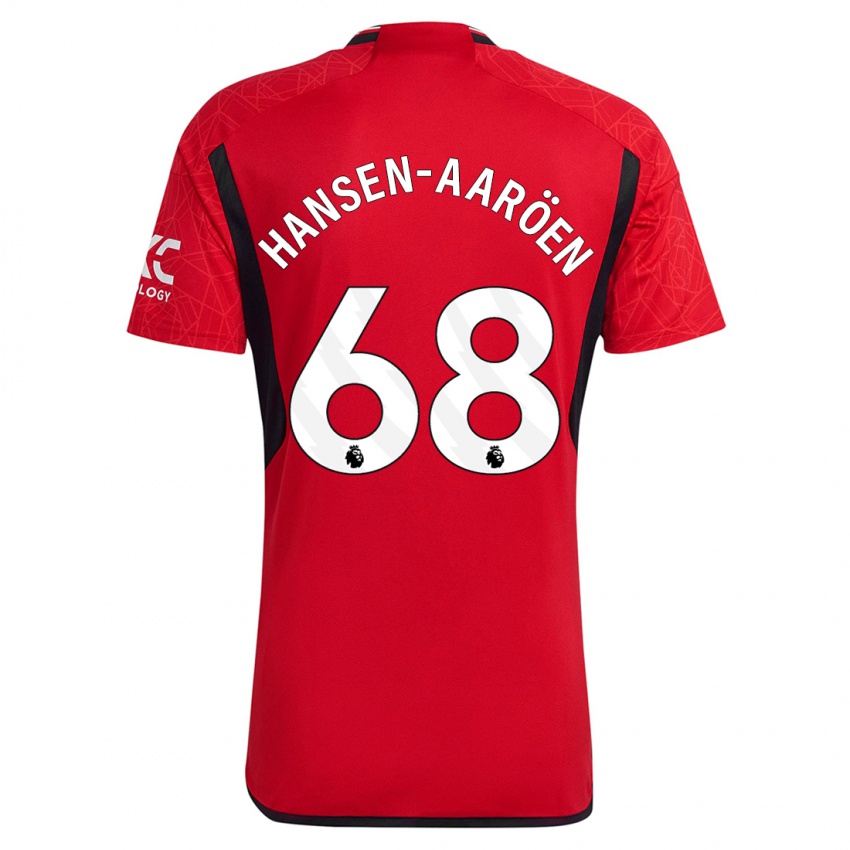 Niño Camiseta Isak Hansen-Aaröen #68 Rojo 1ª Equipación 2023/24 La Camisa Perú