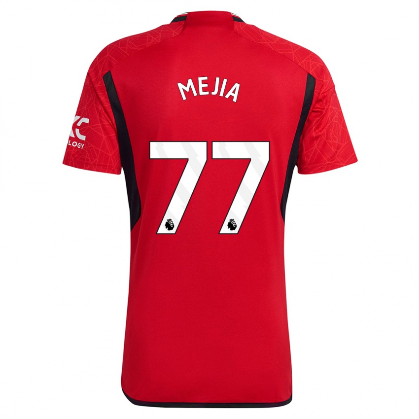 Niño Camiseta Mateo Mejia #77 Rojo 1ª Equipación 2023/24 La Camisa Perú