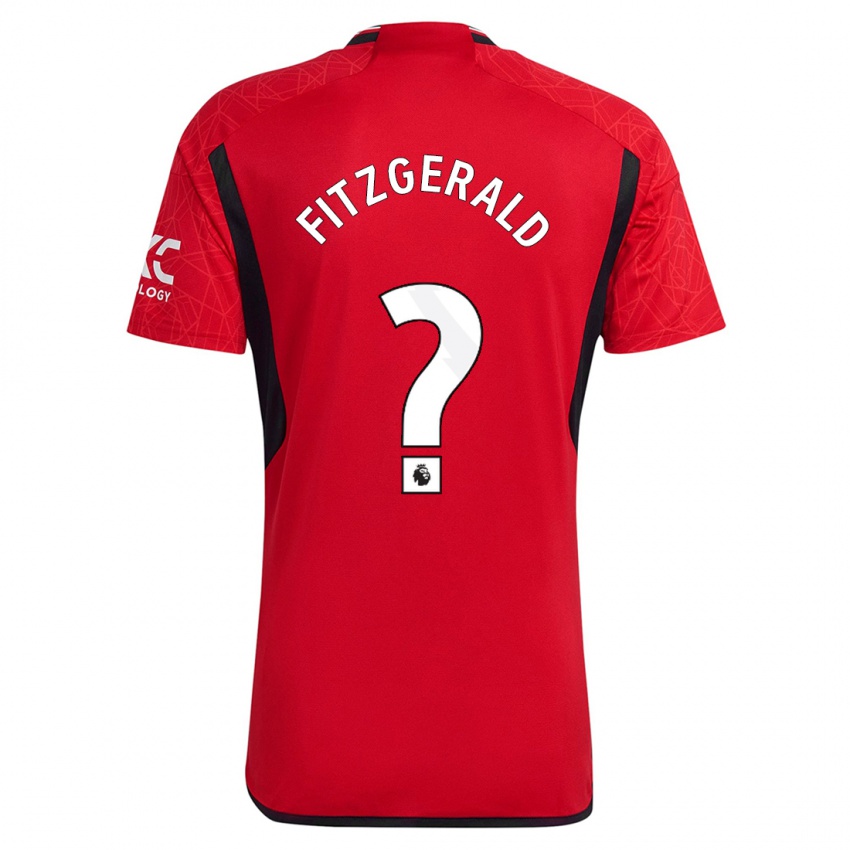 Niño Camiseta Jayce Fitzgerald #0 Rojo 1ª Equipación 2023/24 La Camisa Perú