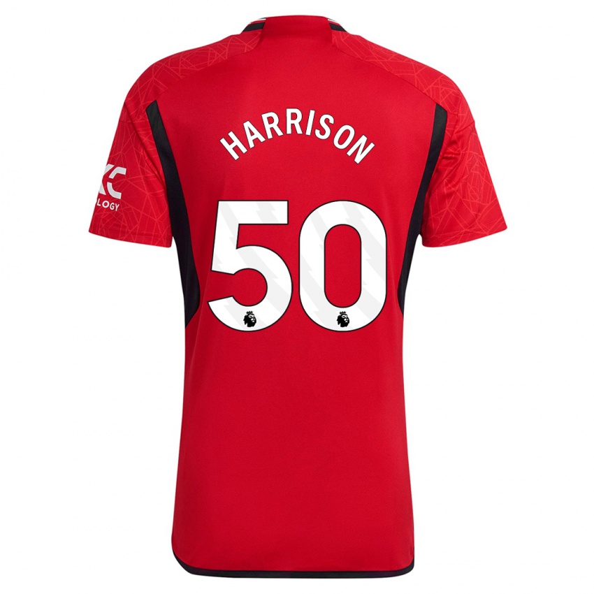 Niño Camiseta Elyh Harrison #50 Rojo 1ª Equipación 2023/24 La Camisa Perú