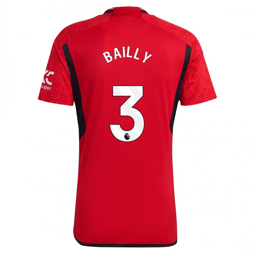 Niño Camiseta Eric Bailly #3 Rojo 1ª Equipación 2023/24 La Camisa Perú