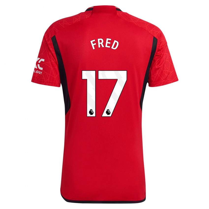 Niño Camiseta Fred #17 Rojo 1ª Equipación 2023/24 La Camisa Perú