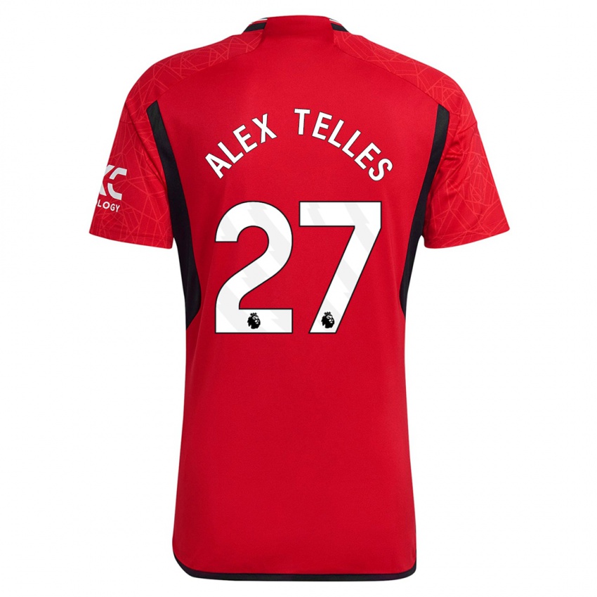 Niño Camiseta Alex Nicolao Telles #27 Rojo 1ª Equipación 2023/24 La Camisa Perú