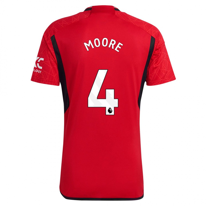 Niño Camiseta Jade Moore #4 Rojo 1ª Equipación 2023/24 La Camisa Perú