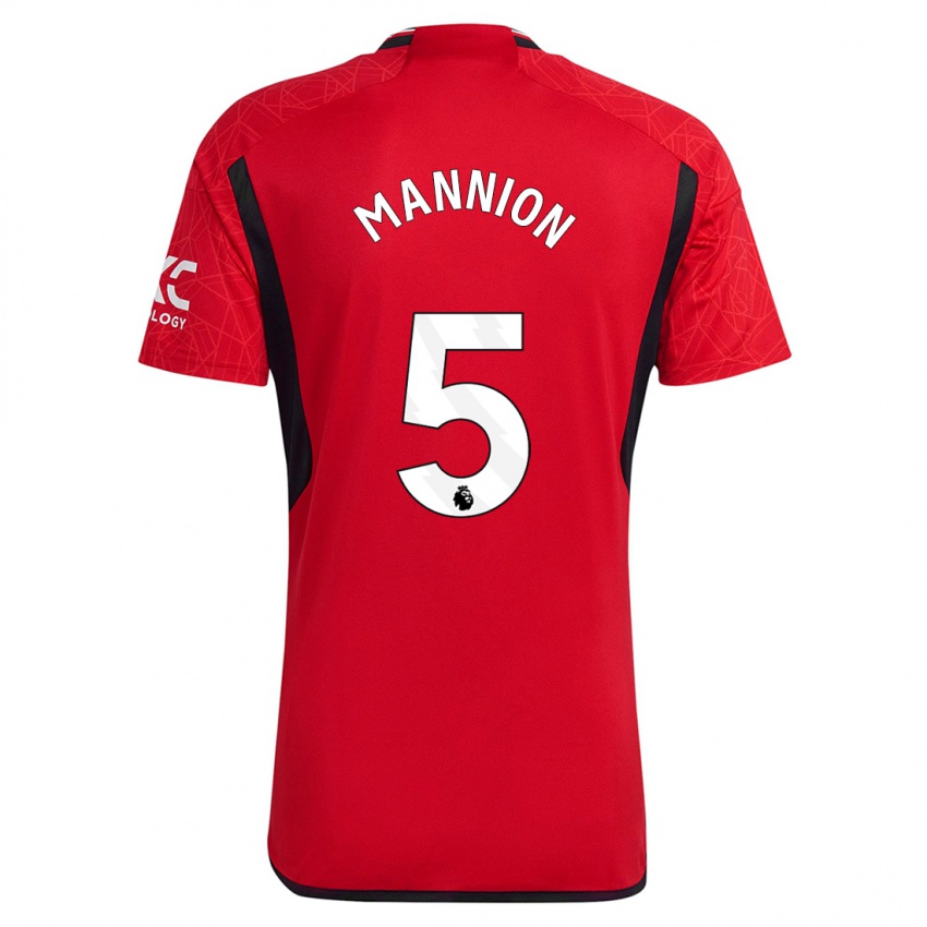 Niño Camiseta Aoife Mannion #5 Rojo 1ª Equipación 2023/24 La Camisa Perú