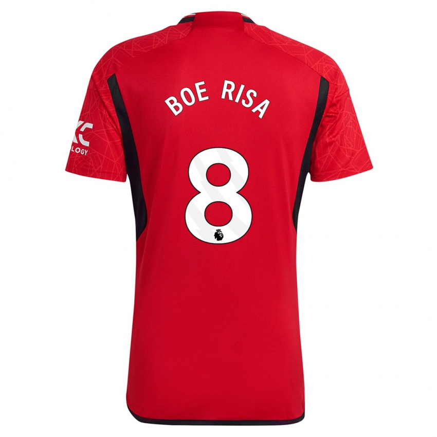 Niño Camiseta Vilde Boe Risa #8 Rojo 1ª Equipación 2023/24 La Camisa Perú