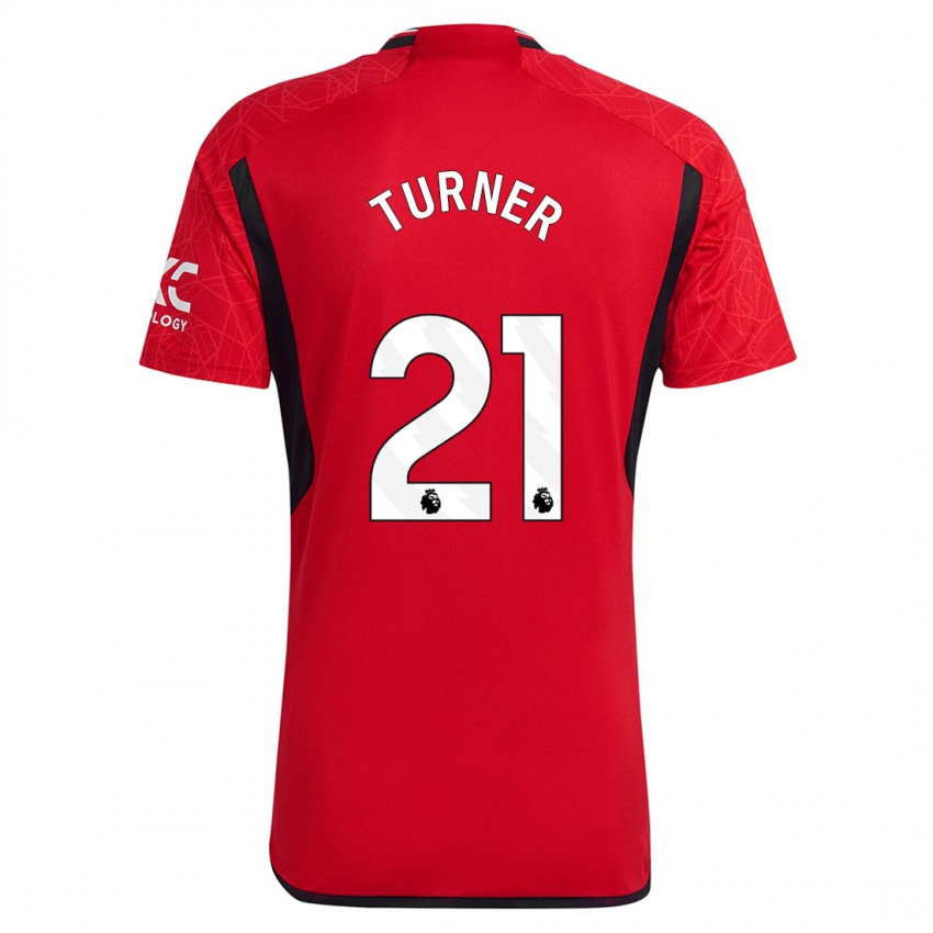 Niño Camiseta Millie Turner #21 Rojo 1ª Equipación 2023/24 La Camisa Perú