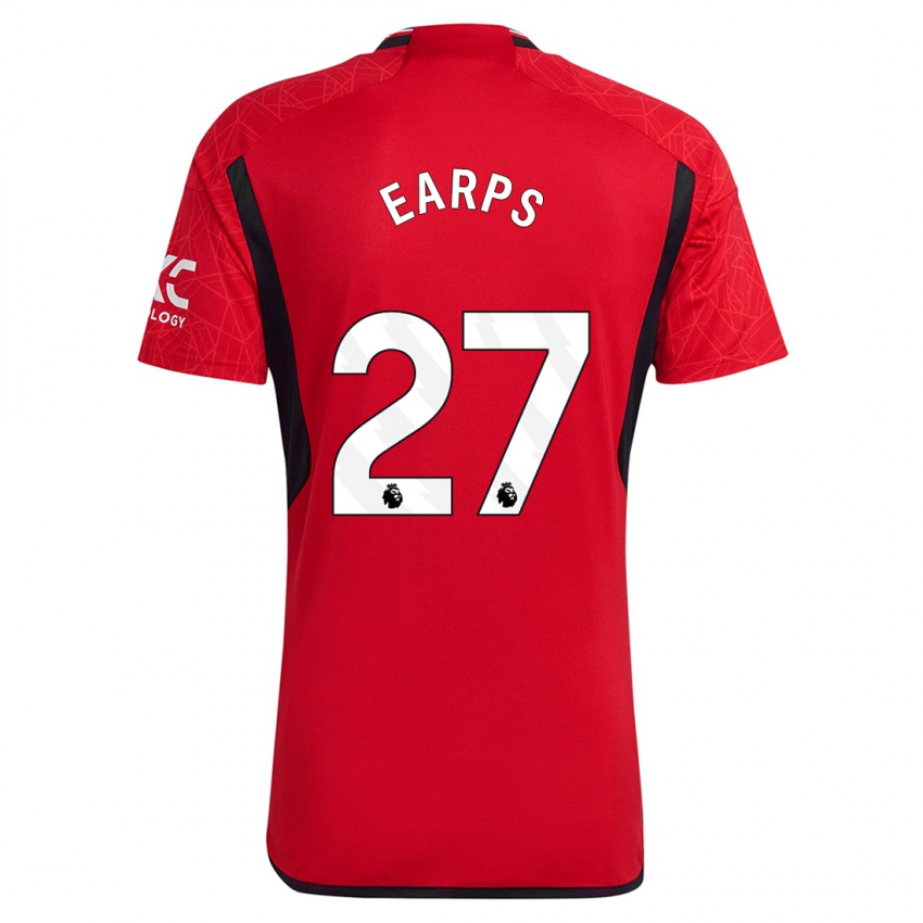 Niño Camiseta Mary Earps #27 Rojo 1ª Equipación 2023/24 La Camisa Perú