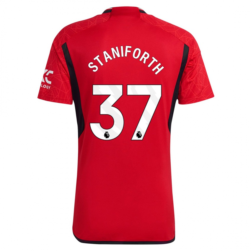 Niño Camiseta Lucy Staniforth #37 Rojo 1ª Equipación 2023/24 La Camisa Perú