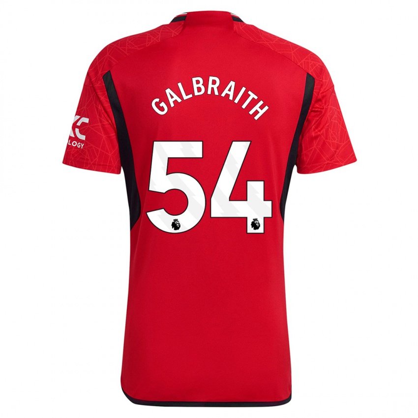 Niño Camiseta Ethan Galbraith #54 Rojo 1ª Equipación 2023/24 La Camisa Perú