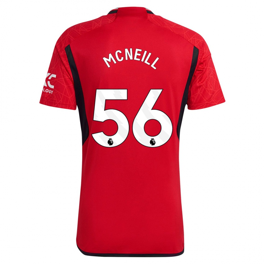 Niño Camiseta Charlie Mcneill #56 Rojo 1ª Equipación 2023/24 La Camisa Perú