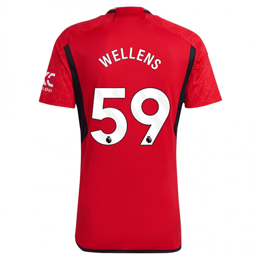 Niño Camiseta Charlie Wellens #59 Rojo 1ª Equipación 2023/24 La Camisa Perú