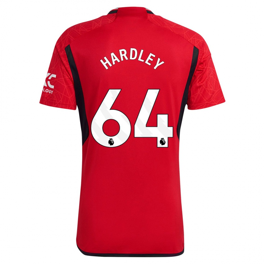 Niño Camiseta Bjorn Hardley #64 Rojo 1ª Equipación 2023/24 La Camisa Perú