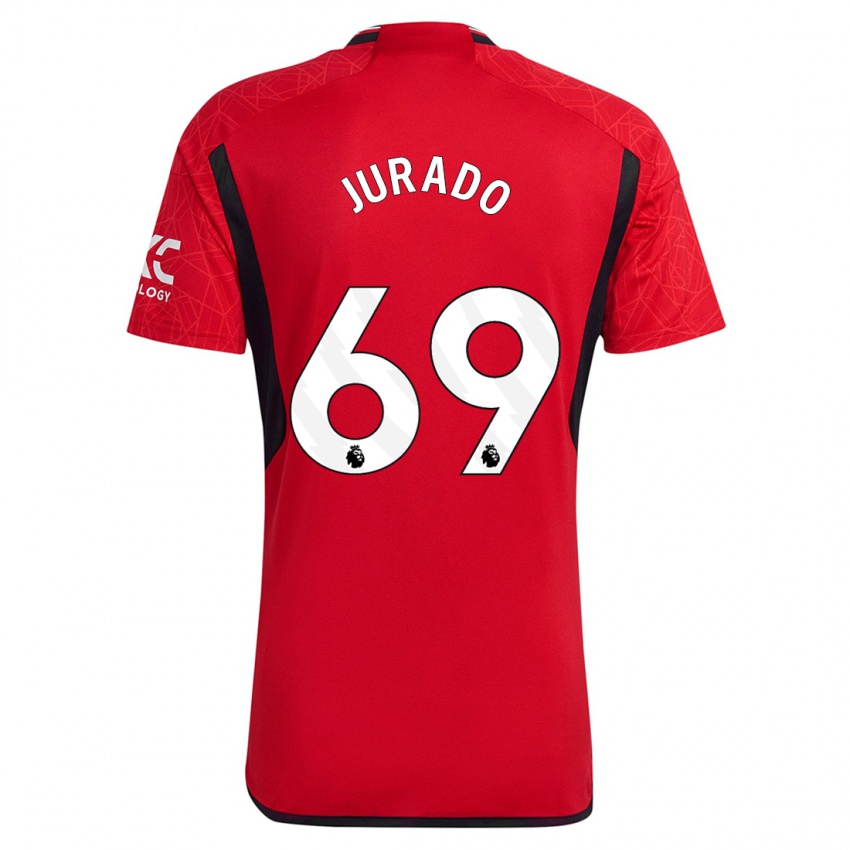 Niño Camiseta Marc Jurado #69 Rojo 1ª Equipación 2023/24 La Camisa Perú