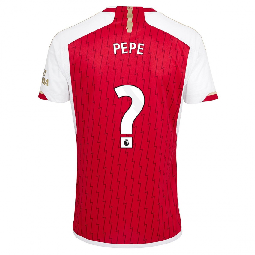 Niño Camiseta Nicolas Pepe #0 Rojo 1ª Equipación 2023/24 La Camisa Perú