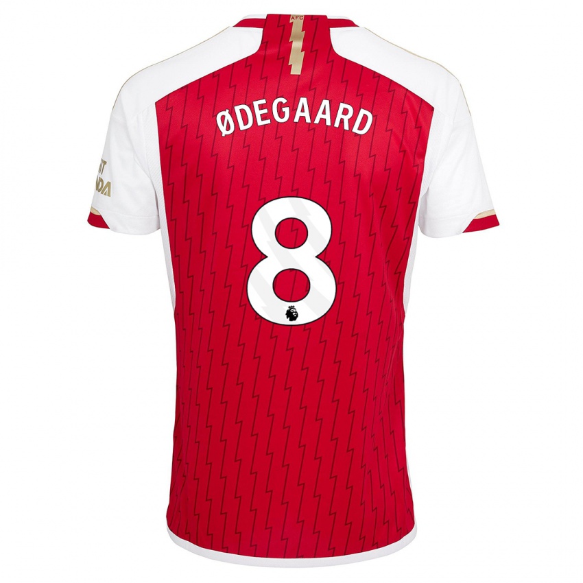 Niño Camiseta Martin Odegaard #8 Rojo 1ª Equipación 2023/24 La Camisa Perú