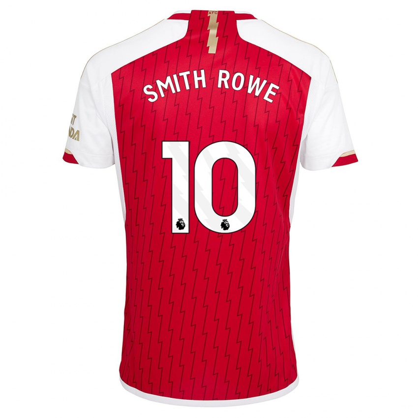 Niño Camiseta Emile Smith Rowe #10 Rojo 1ª Equipación 2023/24 La Camisa Perú