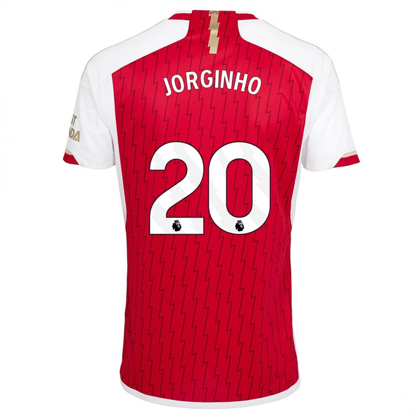 Niño Camiseta Jorginho #20 Rojo 1ª Equipación 2023/24 La Camisa Perú