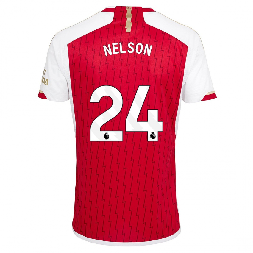 Niño Camiseta Reiss Nelson #24 Rojo 1ª Equipación 2023/24 La Camisa Perú