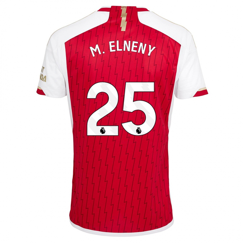 Niño Camiseta Mohamed Elneny #25 Rojo 1ª Equipación 2023/24 La Camisa Perú