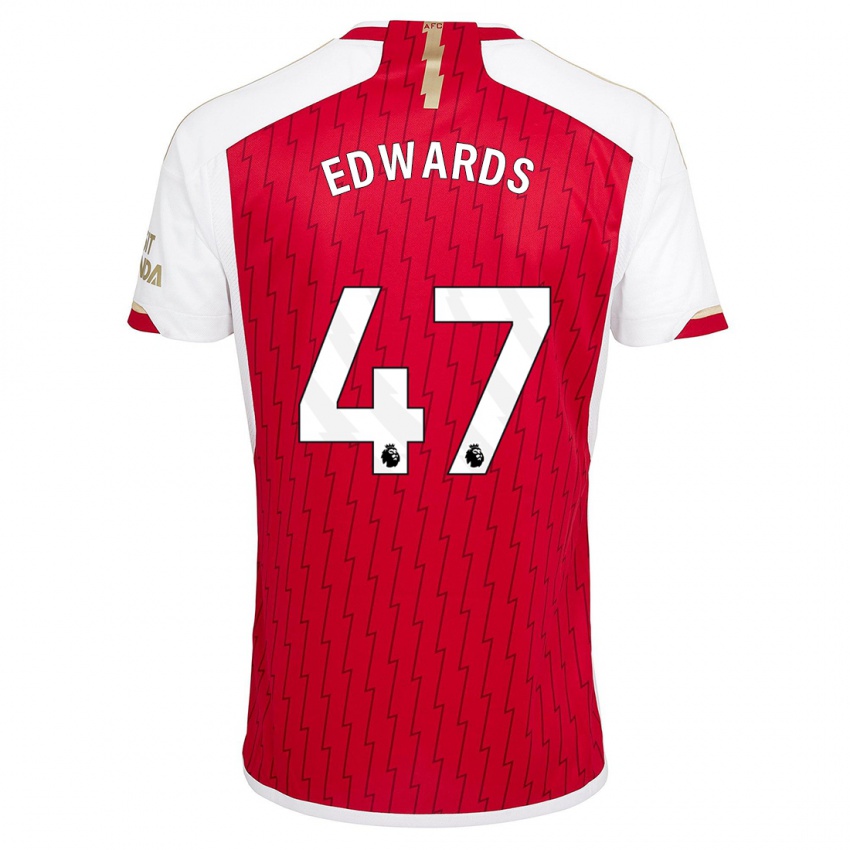 Niño Camiseta Khayon Edwards #47 Rojo 1ª Equipación 2023/24 La Camisa Perú