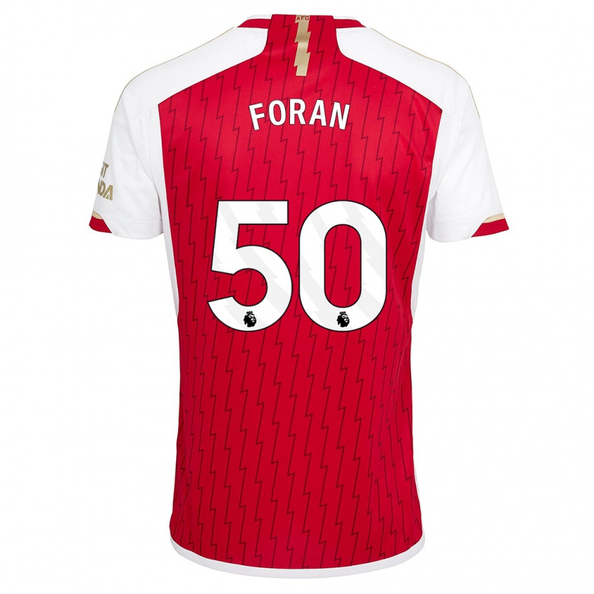 Niño Camiseta Taylor Foran #50 Rojo 1ª Equipación 2023/24 La Camisa Perú