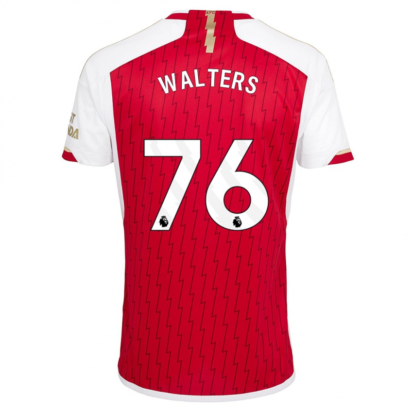 Niño Camiseta Reuell Walters #76 Rojo 1ª Equipación 2023/24 La Camisa Perú