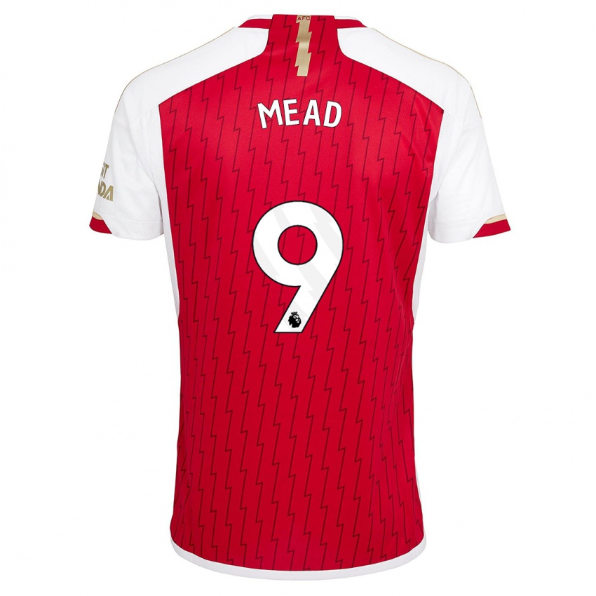 Niño Camiseta Beth Mead #9 Rojo 1ª Equipación 2023/24 La Camisa Perú