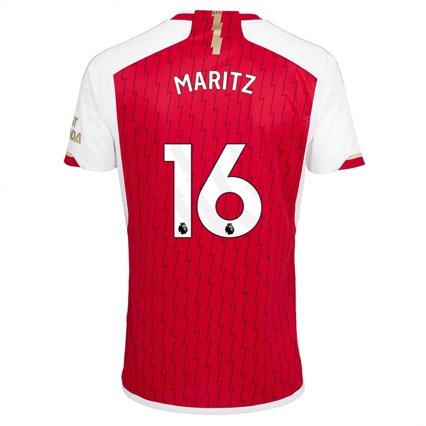 Niño Camiseta Noelle Maritz #16 Rojo 1ª Equipación 2023/24 La Camisa Perú