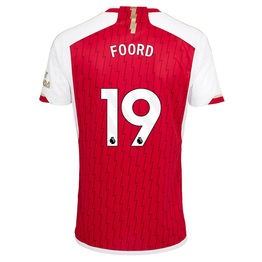 Niño Camiseta Caitlin Foord #19 Rojo 1ª Equipación 2023/24 La Camisa Perú