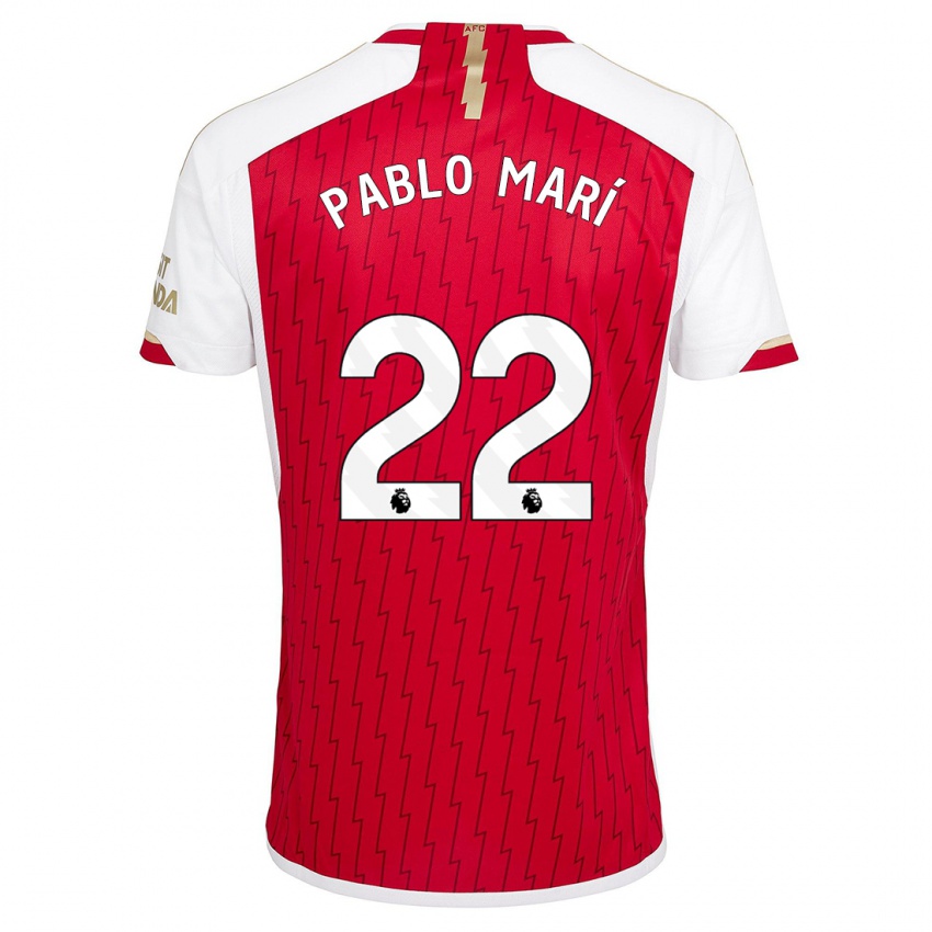 Niño Camiseta Pablo Mari #22 Rojo 1ª Equipación 2023/24 La Camisa Perú