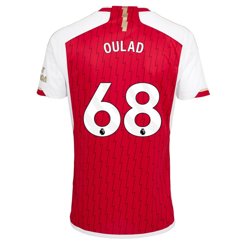 Niño Camiseta Salah-Eddine Oulad M'hand #68 Rojo 1ª Equipación 2023/24 La Camisa Perú