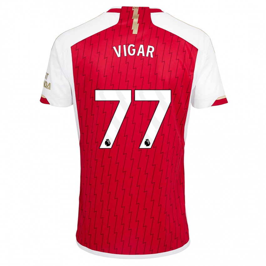 Niño Camiseta Billy Vigar #77 Rojo 1ª Equipación 2023/24 La Camisa Perú