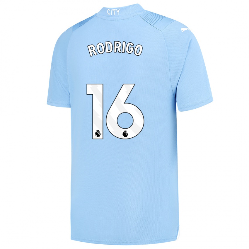 Camiseta 3ª Equipación Manchester City 2023/24 con estampado de RODRIGO 16