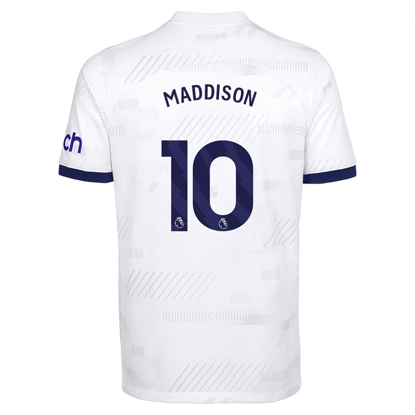 Niño Camiseta James Maddison #10 Blanco 1ª Equipación 2023/24 La Camisa Perú