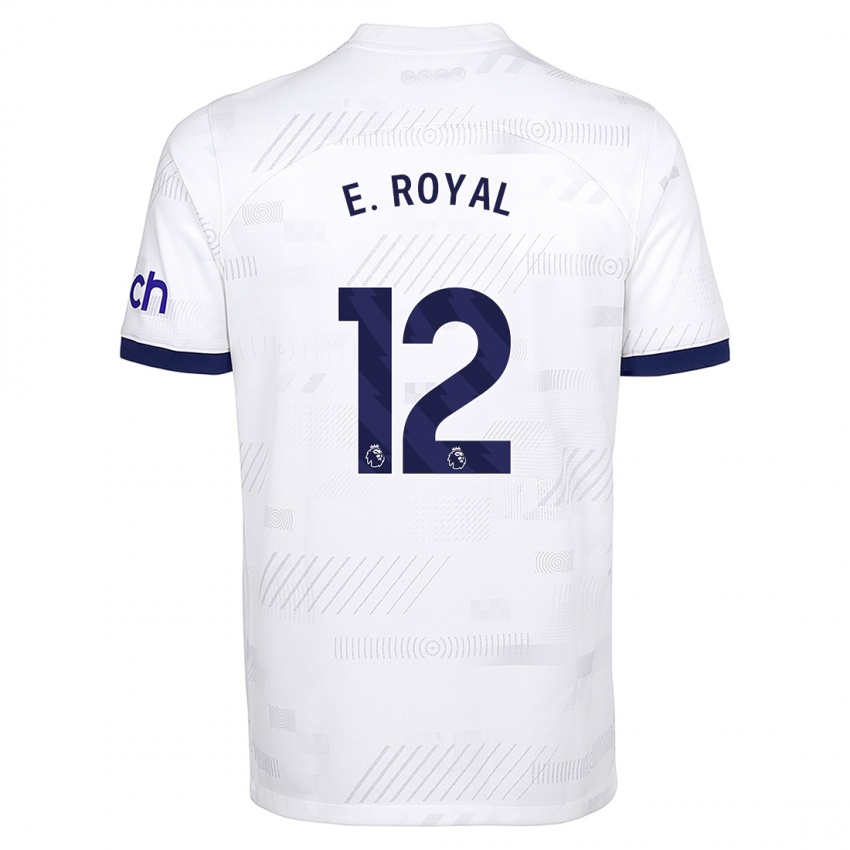 Niño Camiseta Emerson Royal #12 Blanco 1ª Equipación 2023/24 La Camisa Perú