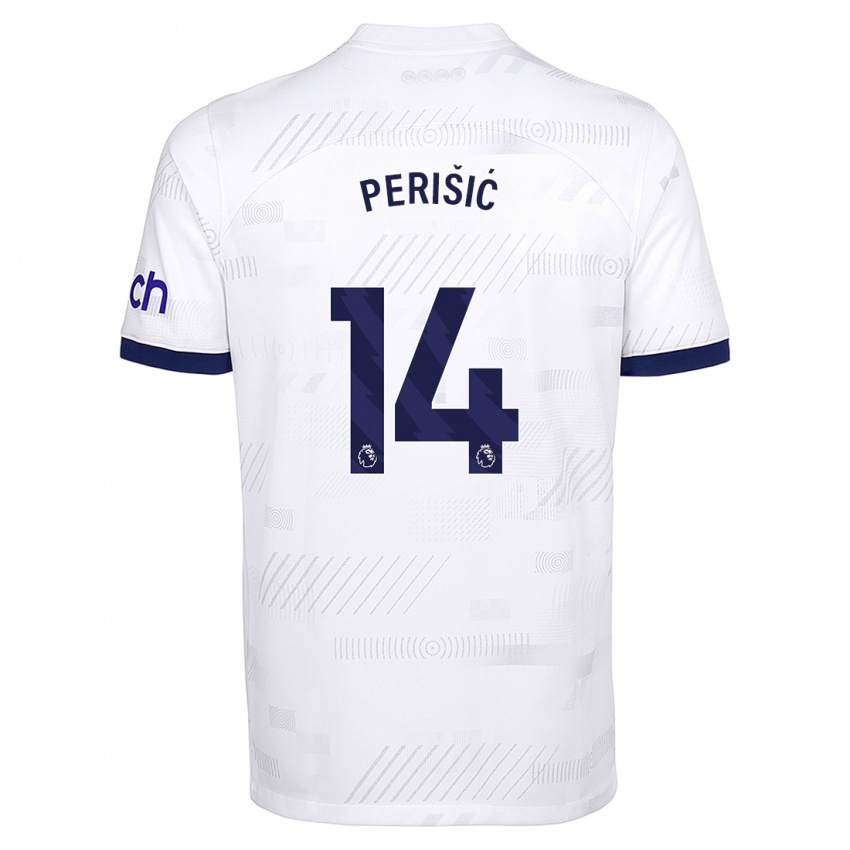 Niño Camiseta Ivan Perisic #14 Blanco 1ª Equipación 2023/24 La Camisa Perú