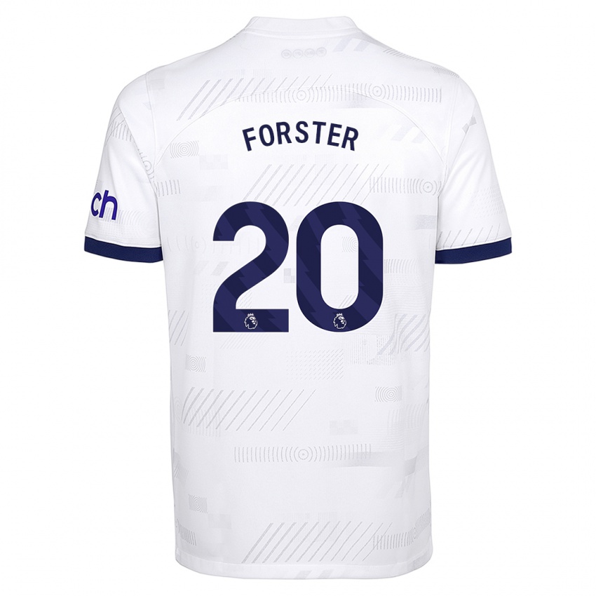 Niño Camiseta Fraser Forster #20 Blanco 1ª Equipación 2023/24 La Camisa Perú