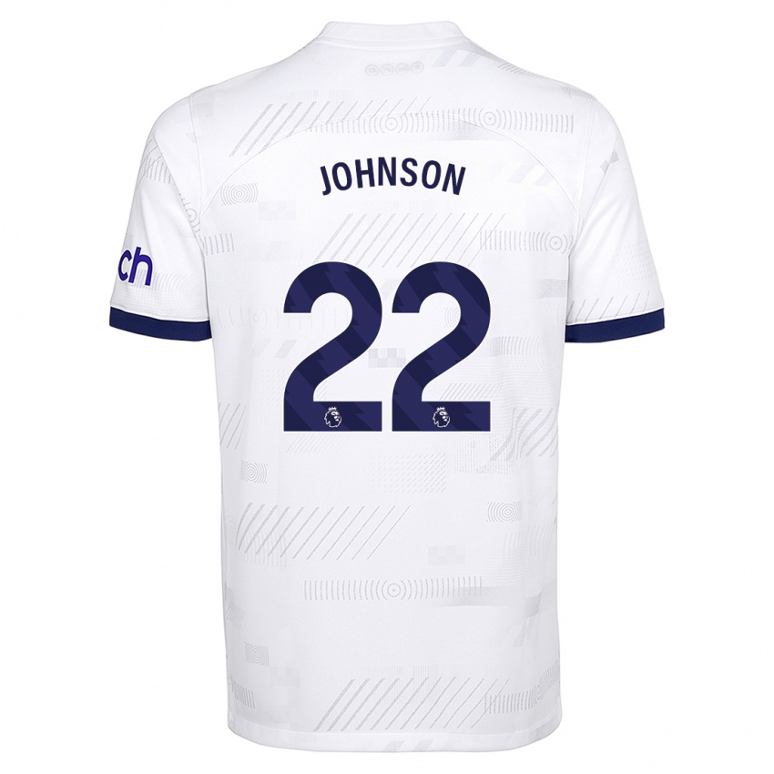 Niño Camiseta Brennan Johnson #22 Blanco 1ª Equipación 2023/24 La Camisa Perú