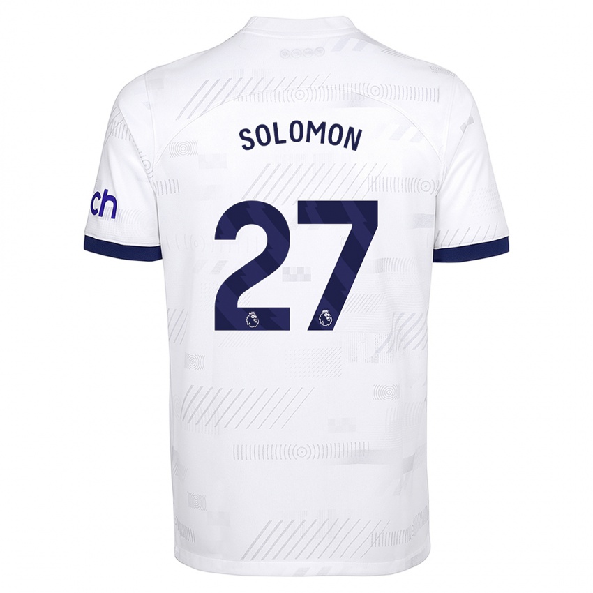 Niño Camiseta Manor Solomon #27 Blanco 1ª Equipación 2023/24 La Camisa Perú